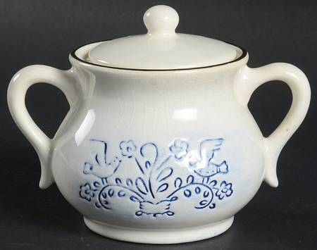 Blue Dowry Sugar Bowl & Lid