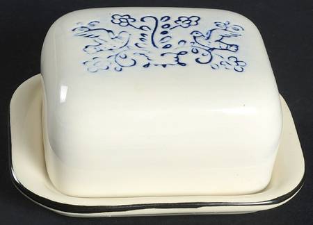 Blue Dowry Square Covered Butter