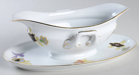 10882 Gravy Boat with Attached Underplate by Pirkenhammer