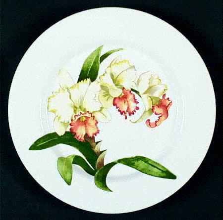 Orchids Salad Plate