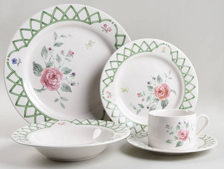 Garden Trellis 5 Piece Place Setting