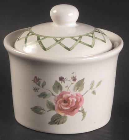 Garden Trellis Sugar Bowl & Lid