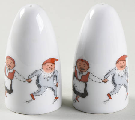 Nisse (Red Trim) Salt & Pepper Set