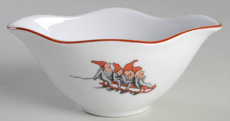 Nisse (Red Trim) Gravy Boat