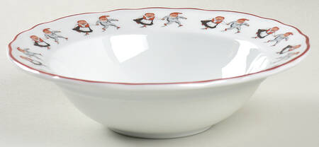 Nisse (Red Trim) Rim Cereal Bowl