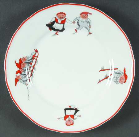 Nisse (Red Trim) Bread & Butter Plate