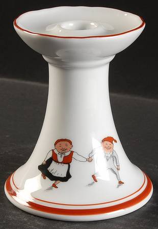 Nisse (Red Trim) Small Candlestick