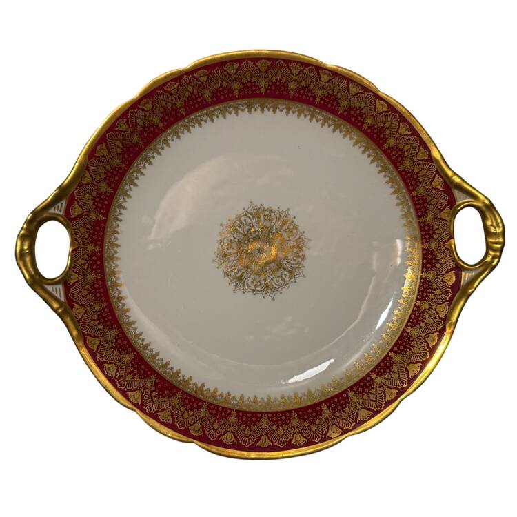 POY144 Handled Cake Plate