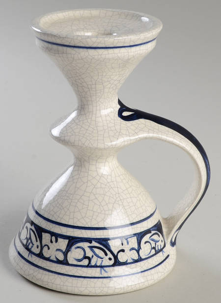Dedham Rabbit Handled Candleholder