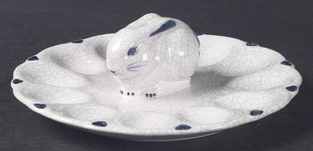 Dedham Rabbit Deviled Egg Plate