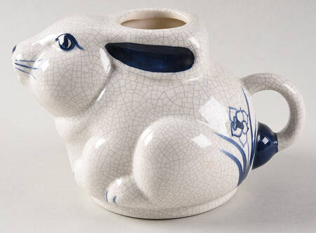 Dedham Rabbit Figural Teapot No Lid