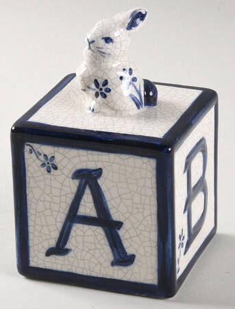 Dedham Rabbit Baby Block