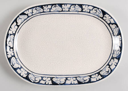Dedham Rabbit 11" Oval Serving Platter
