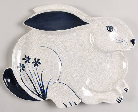 Dedham Rabbit 14" Figural Platter