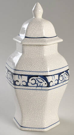 Dedham Rabbit Hexagonal Candy Jar & Lid