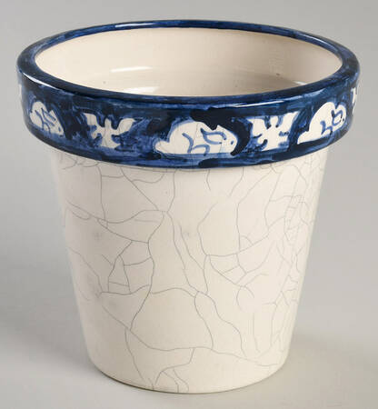 Dedham Rabbit 4" Flower Pot No Underplate