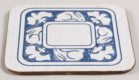 Dedham Rabbit Plastic & Cork Coaster