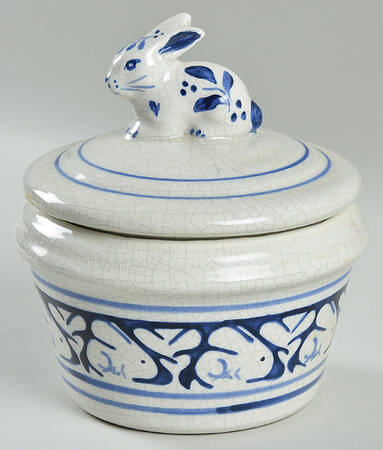 Dedham Rabbit 4" Round Box & Lid