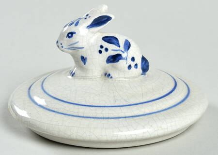 Dedham Rabbit Lid for 4" Round Box