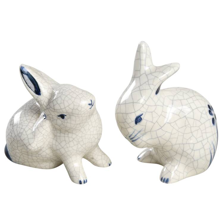 Dedham Rabbit (Set of 2) Rabbit Figurines