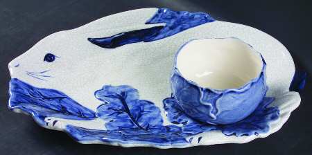Dedham Rabbit (2 Piece) Chip & Dip Set