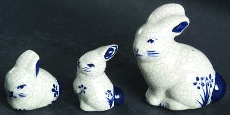 Dedham Rabbit (Set of 3) Rabbit Figurine