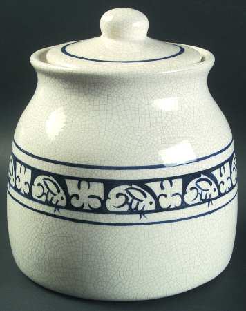 Dedham Rabbit Cookie Jar & Lid