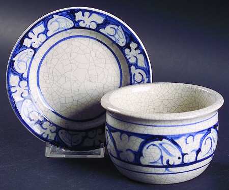 Dedham Rabbit Ramekin & Saucer Set