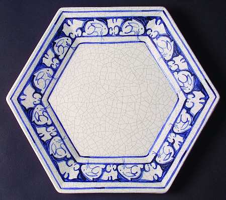 Dedham Rabbit Hexagonal Cake Plate