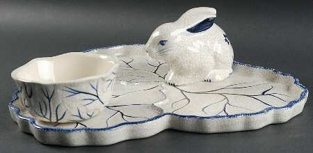 Dedham Rabbit Chip/Dip Set (2 Piece)
