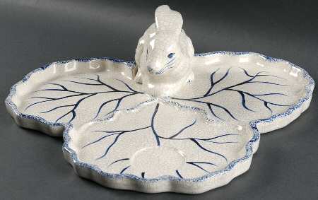 Dedham Rabbit Chip & Dip-Base Only