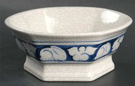Dedham Rabbit Hexagonal Serving Bowl