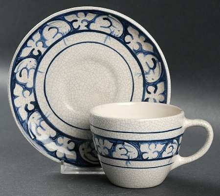 Dedham Rabbit Flat Cup & Saucer Set