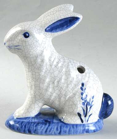 Dedham Rabbit 6" Flower Holder