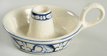 Dedham Rabbit Handled Candleholder