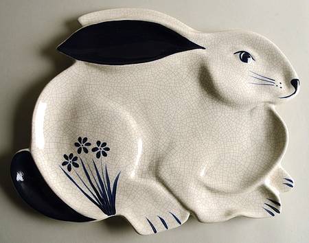 Dedham Rabbit 1 Piece Chip & Dip