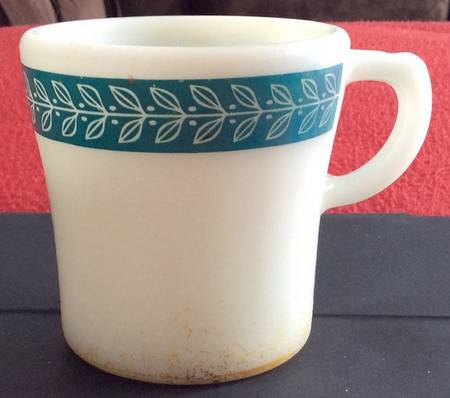 Autumn Bands Turquoise Flat Cup