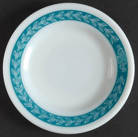 Autumn Bands Turquoise Bread & Butter Plate