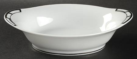 Art Deco 9" Oval Baker