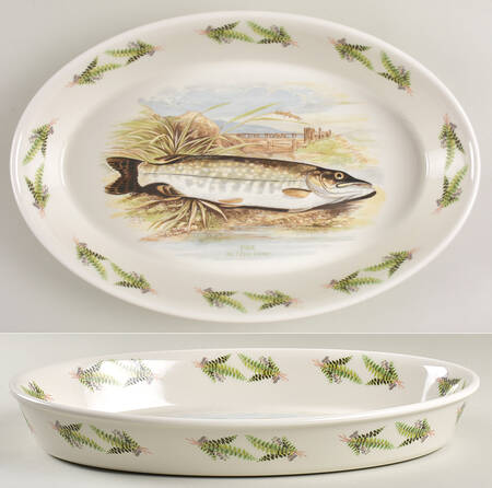 Compleat Angler Fern 15" Oval Baker