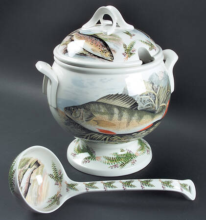 Compleat Angler Fern Tureen & Lid with Ladle