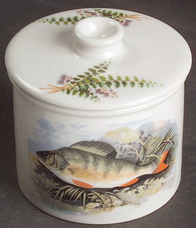 Compleat Angler Fern Sugar Bowl & Lid