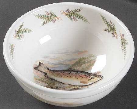 Compleat Angler Fern 7" Salad Serving Bowl