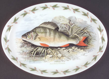 Compleat Angler Fern 13" Oval Steak Platter