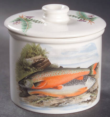 Compleat Angler Fern Sugar Bowl & Lid
