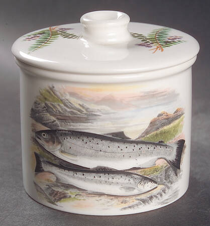 Compleat Angler Fern Sugar Bowl & Lid