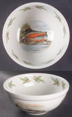 Compleat Angler Fern 7" Salad Serving Bowl