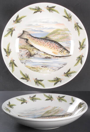 Compleat Angler Fern 10" Pasta Serving Bowl