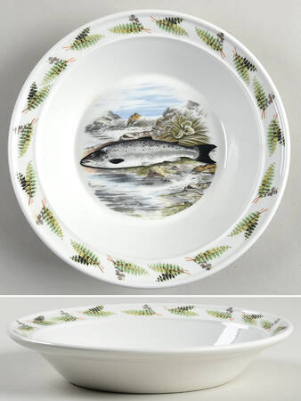 Compleat Angler Fern Rim Soup Bowl