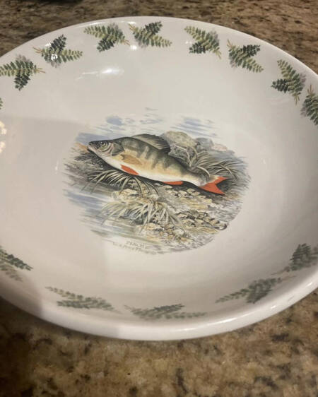 Compleat Angler Fern 8" Individual Pasta Bowl